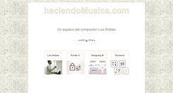 Desktop Screenshot of haciendomusica.com
