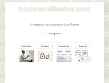 Tablet Screenshot of haciendomusica.com